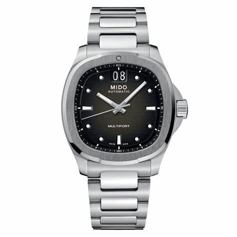 MIDOMido Multifort TV Big Date M049.526.11.081.00 Men's Watch – 40mm Stainless Steel, Grey Dial, AutomaticWATCHESEcecile
