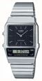 CASIO & VINTAGECasio AQ - 800E - 1AEF Men's Analog - Digital Watch - Black Dial, Stainless Steel BraceletWATCHESEcecile