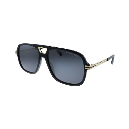 Marc Jacobs MARC 415/S 2M2/IR Gafas de sol de aviador unisex - montura dorada negra, lentes grises