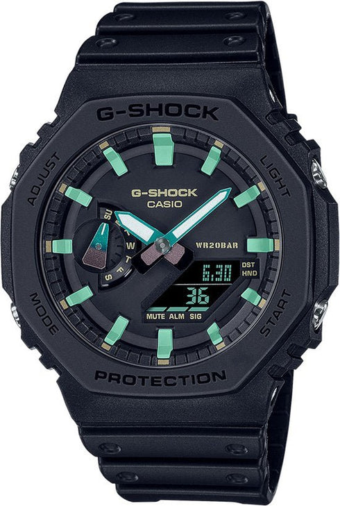 CASIO G - SHOCKCasio G - SHOCK GA - 2100RC - 1AER Men's Watch - 45mm, Black Resin Case with Rusted Iron Design, Analog - Digital DisplayWATCHESEcecile