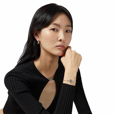Gucci Trademark Hexagon Sterling Silver Bracelet - 17 cm