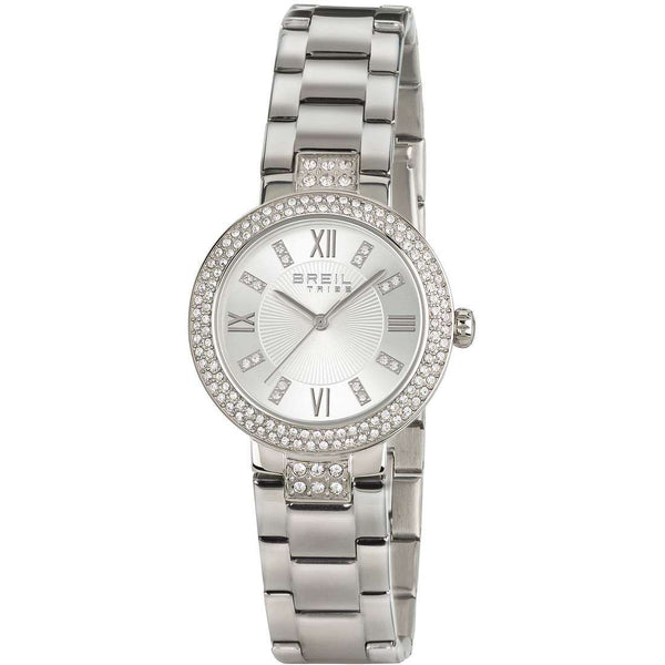Breil Dance Floor EW0254 Women's Quartz Watch - 32mm Stainless Steel Case, Silver Dial with Crystal Accent