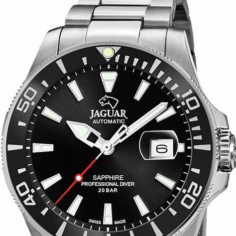 Reloj Jaguar Executive Diver J886/3 Hombre - Caja de acero, esfera negra