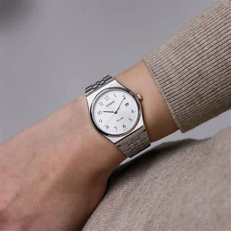 CASIO & VINTAGECasio MTP - B145D - 7BVEF Men's Watch - White Dial, Stainless Steel BraceletWATCHESEcecile