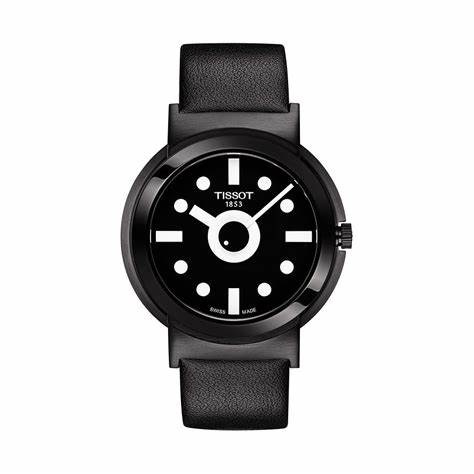 Reloj Tissot Heritage Memphis Gent Hombre - Esfera negra, caja de PVD negro, correa sintética negra