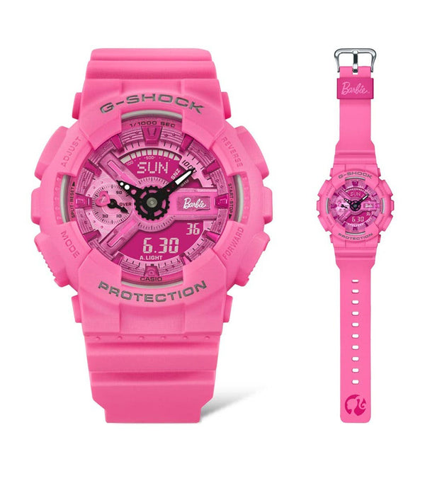 Casio G-Shock GMA-S110BE-4AER Montre femme Barbie™ Limited Edition - Résine rose,