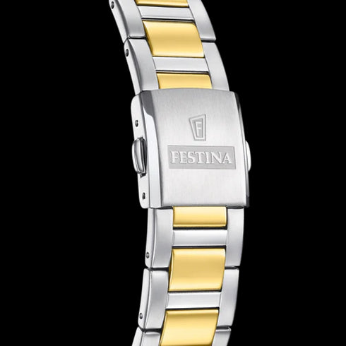 Festina F20657/3 Men’s Solar Watch – Green Dial, Two-Tone Steel 41.5mm
