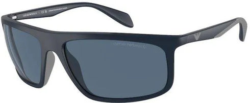 Emporio Armani EA4212U 5088/80 Men's Sunglasses - Matte Blue Frame, Dark Blue Lenses, 64mm