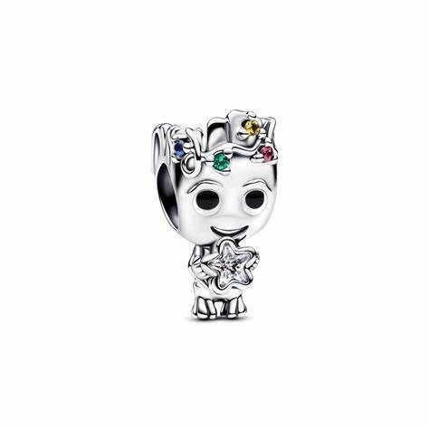 PANDORAPandora Marvel Groot Star Charm 793559C01 - Sterling Silver with Enamel DetailsBIJOUXEcecile