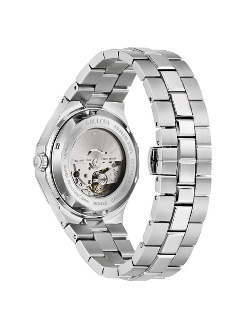 BULOVABulova 96B462 Men's Automatic Watch – Light Blue Dial, 40mm Steel Case, Sapphire CrystalWATCHESEcecile