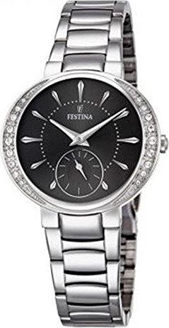 FESTINAFestina F16909/2 Mademoiselle Women's Watch – Silver Stainless Steel, Black Dial, 33mmWATCHESEcecile