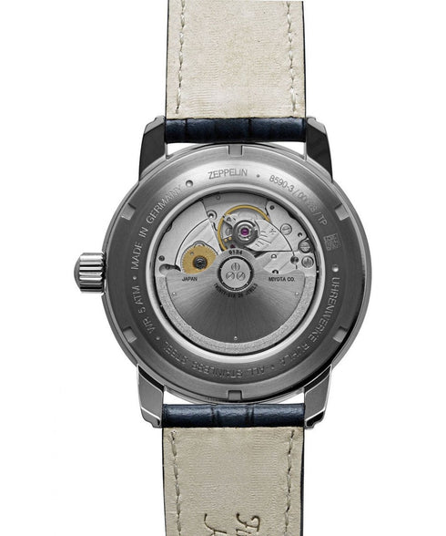 ZEPPELINZeppelin Friedrichshafen Automatic Men's Watch 8590 - 1 - White Dial, Brown Leather StrapWATCHESEcecile