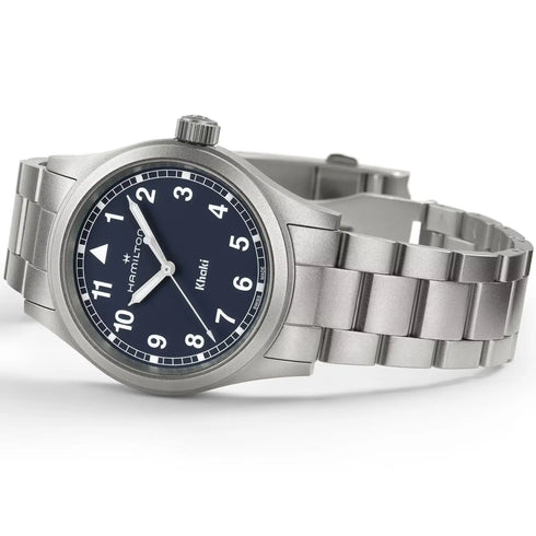 Hamilton Khaki Field Quartz 38mm H69401140 - Stainless Steel Bracelet, Blue Dial
