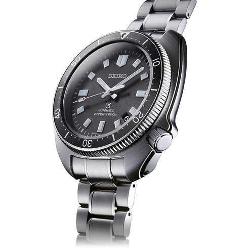 Reloj automático para hombre Seiko Prospex SLA051J1 '1970 Diver's Modern Re-Interpretation' - Acero inoxidable, gris carbón Dia