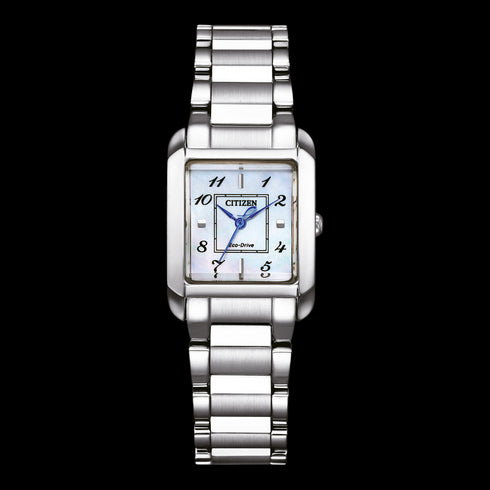 Citizen EW5600-87D Ladies Eco-Drive Watch – Stainless Steel, MOP Dial