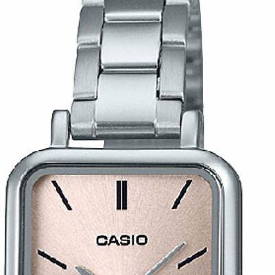 Reloj Casio LTP-V009D-4EUDF de acero inoxidable para mujer - Esfera rosa