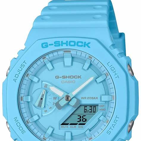 CASIO G - SHOCKCasio G - SHOCK GA - 2100 - 2A2ER Men's Analog - Digital Watch – Turquoise Blue, Carbon Core Guard, 200M Water ResistanceWATCHESEcecile