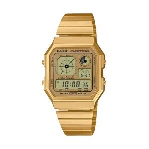 CASIO & VINTAGECasio Vintage A130WEG - 9AEF Digital Watch - Gold Tone, Retro - Futuristic DesignWATCHESEcecile