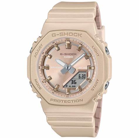 Casio G-SHOCK GMA-P2100ST-9AER Damenuhr - Beige Analog-Digital, biobasiertes Harz