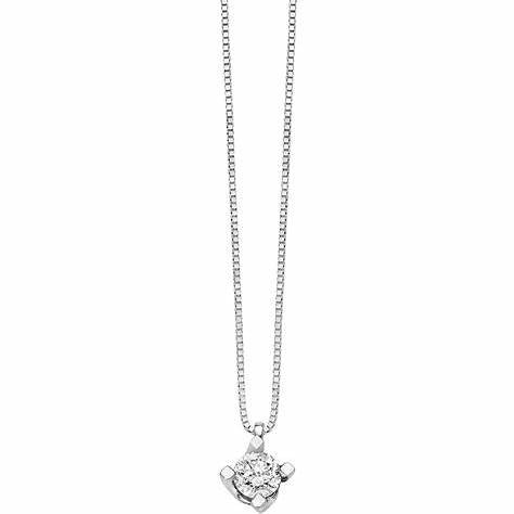 MILUNAMiluna CLD3609_014 Women's White Gold Necklace with 0.14 ct Diamond PendantJEWELRYEcecile