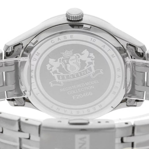 FESTINAFestina F20466/1 Titanium Men's Watch – White Dial, 40mm, Quartz, 10ATMWATCHESEcecile