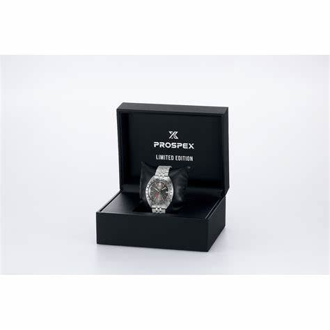 : Orologio automatico GMT Seiko Prospex SPB411J1 Uomo - 1968 Navigator Timer Re-Edition, quadrante grigio, bracciale in acciaio inossidabile