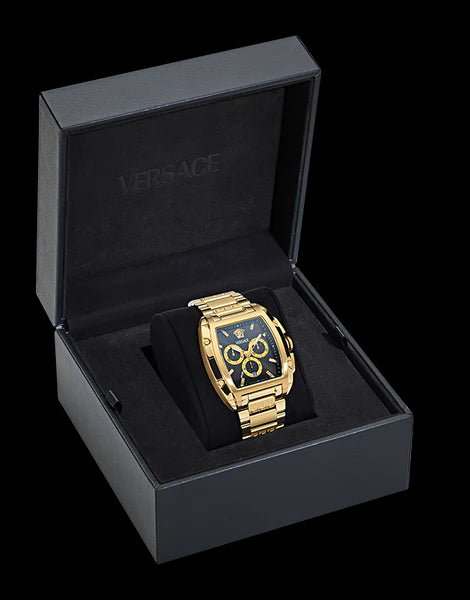 Versace Dominus VE6H00824 Men’s Chronograph – Gold Black 42mm