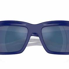 Dolce & Gabbana DG6191 3094/55 59 Occhiali da sole rettangolari unisex - Montatura blu, lenti blu a specchio