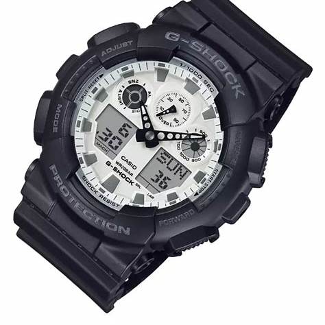 CASIO G - SHOCKCasio G - SHOCK GA - 100WD - 1AER Men's Watch – Black and White Analog - DigitalWATCHESEcecile