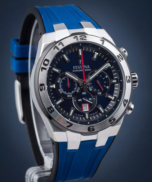 Festina Chrono Bike F20671/1 Men’s Quartz Chronograph – Blue Dial, 44.5 mm