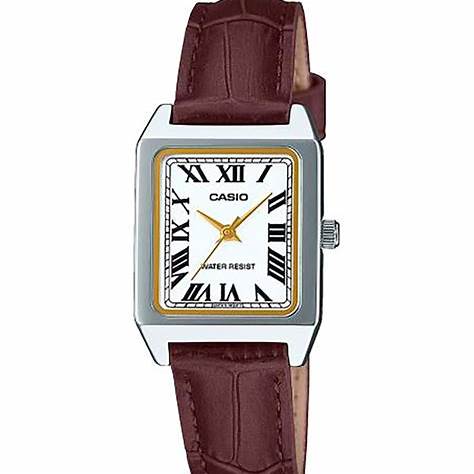 CASIO & VINTAGECasio LTP - B150L - 7B2EF Women's Watch - White Dial, Brown Leather StrapWATCHESEcecile