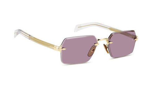 DAVID BECKHAMDavid Beckham DB 7109/S LOJ/4S Men's Sunglasses - Gold Frame, Plum LensesEYEWEAREcecile