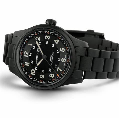 Hamilton Khaki Field Titanium Auto H70665130 - 42mm Black PVD Titanium, Black Dial