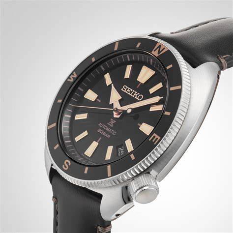 Seiko Prospex SRPG17K1 Land Tortoise Reloj Automático Hombre - Esfera Negra, Correa de piel