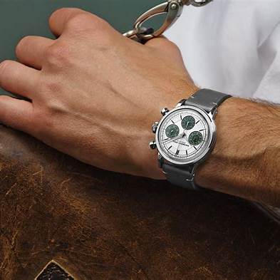 RAYMOND WEILRaymond Weil Millesime 39.5mm Automatic Chronograph - Silver Dial, Grey Leather StrapWATCHESEcecile