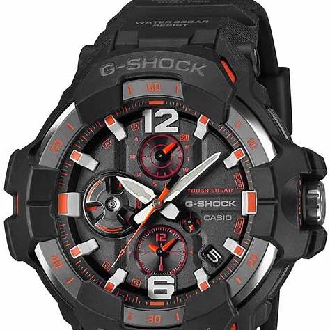 CASIO G - SHOCKCasio G - SHOCK GR - B300 - 1A4ER Men's Watch – Black/Orange, Bluetooth, SolarWATCHESEcecile