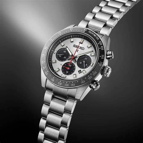 Seiko Prospex SSC911P1 Reloj Cronógrafo Solar Hombre - Esfera Plata, Brazalete Acero Inoxidable