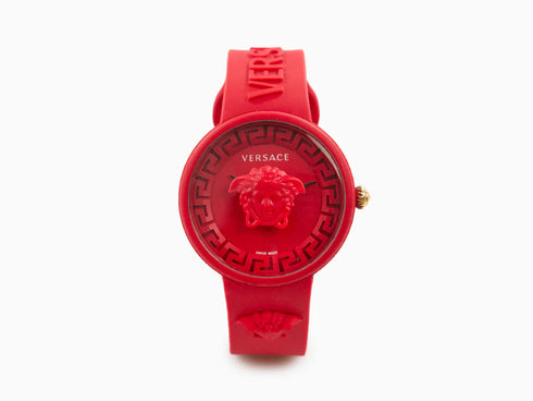 VERSACEVersace Medusa Pop VE6G00723 Unisex Watch - Red Silicone Strap, 39mmWATCHESEcecile