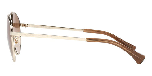 Lunettes de soleil Ralph by Ralph Lauren RA4135 9116/13 pour femme - monture or pâle brillant, verres marron dégradés