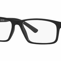 Lunettes Emporio Armani EA3213 5001 54 pour homme - monture noire mate, verres clairs