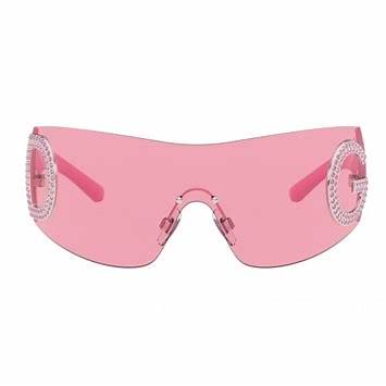 Dolce & Gabbana DG2298B 05/84 40 Women's Shield Sunglasses - Pink Frame, Pink Lenses