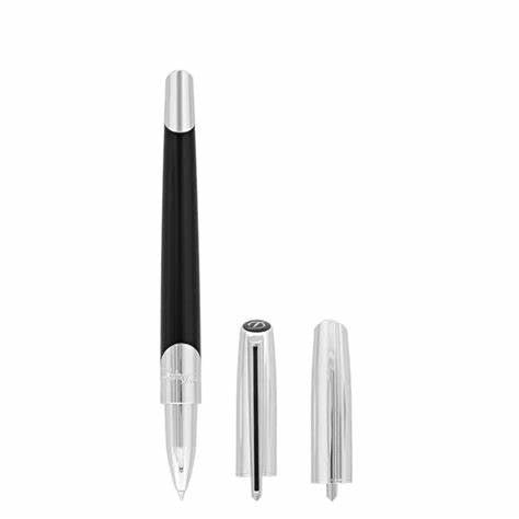 DUPONTS.T. Dupont Défi Millenium Rollerball Pen Model 402706 - Silver and BlackPENEcecile