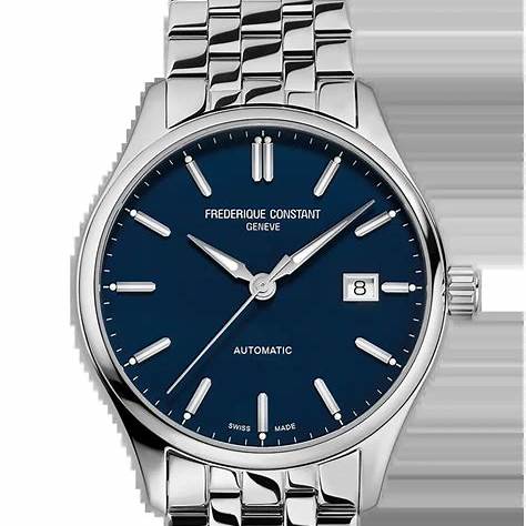 FREDERIQUE CONSTANTFrederique Constant Classics Index Automatic FC - 304NN5B6B Men's Watch - Blue Dial, Stainless Steel Case and BraceletWATCHESEcecile