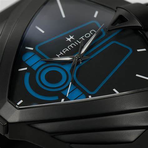 Hamilton Ventura XXL Bright Dune Limited Edition H24614330 - 52mm schwarz PVD-Edelstahl, schwarzes Zifferblatt