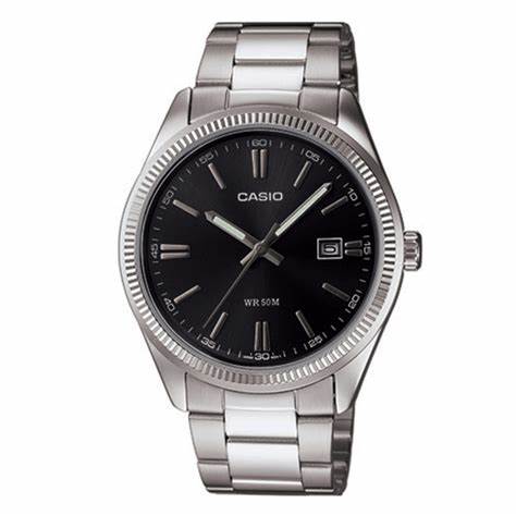CASIO & VINTAGECasio LTP - 1302D - 1A1VDF Women's Analog Watch – Black Dial with Stainless Steel BraceletWATCHESEcecile
