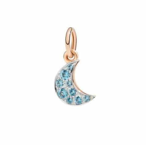 DODODoDo Precious Moon Charm DMB8045MOONS0OY9R – 9K Rose Gold with Swiss Blue TopazJEWELRYEcecile