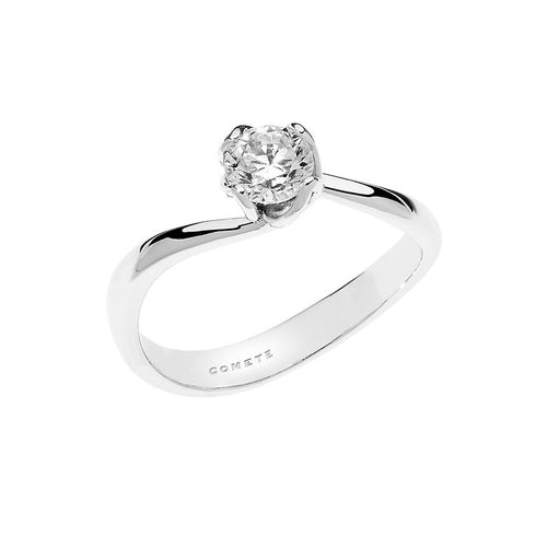 COMETEComete ANB2370 White Gold 18K Solitaire Ring – 0.20 ct Diamond (G/SI)JEWELRYEcecile