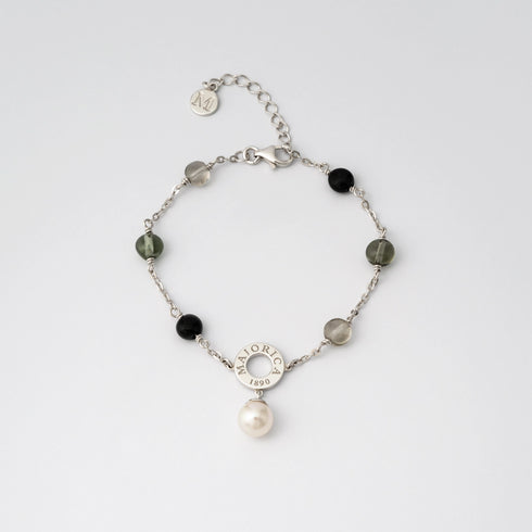 Majorica Murano Bracelet 16690.01.2.000.010.1 – 925 Silver, Multicolor Crystals, Adjustable