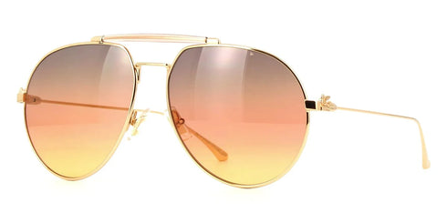 ETRO 0022/S Gafas de sol unisex - montura oro rosa, cristales degradados naranja