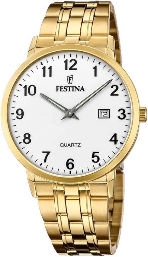 FESTINAFestina F20513/1 Classic Men's Watch – Gold Stainless Steel, 41mm, QuartzWATCHESEcecile